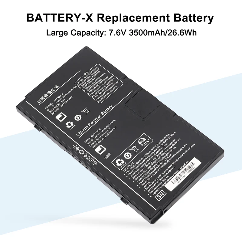 BATTERY-X Replacement Battery for iRay Fujifilm Mars1417XF / Mars1717XF Digital X-Ray Detector