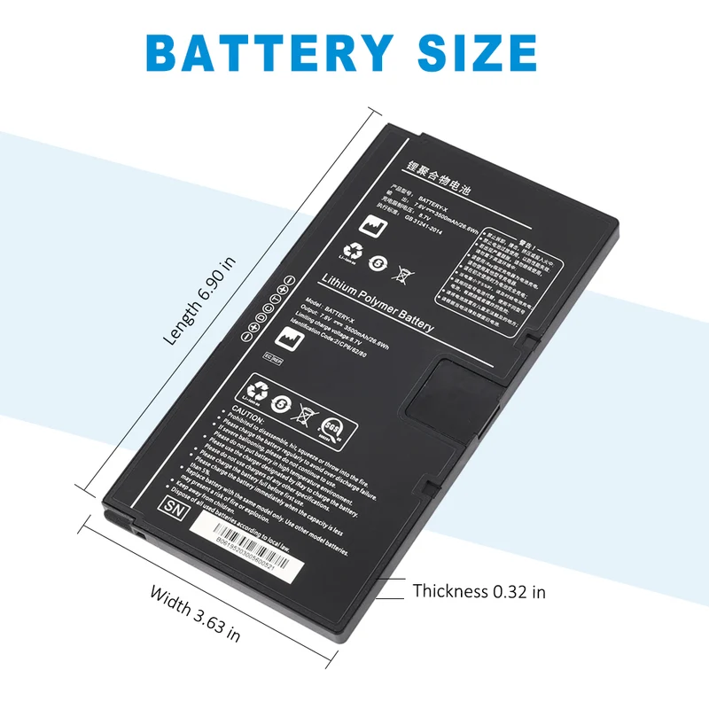 BATTERY-X Replacement Battery for iRay Fujifilm Mars1417XF / Mars1717XF Digital X-Ray Detector