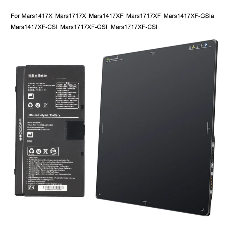 BATTERY-X Replacement Battery for iRay Fujifilm Mars1417XF / Mars1717XF Digital X-Ray Detector
