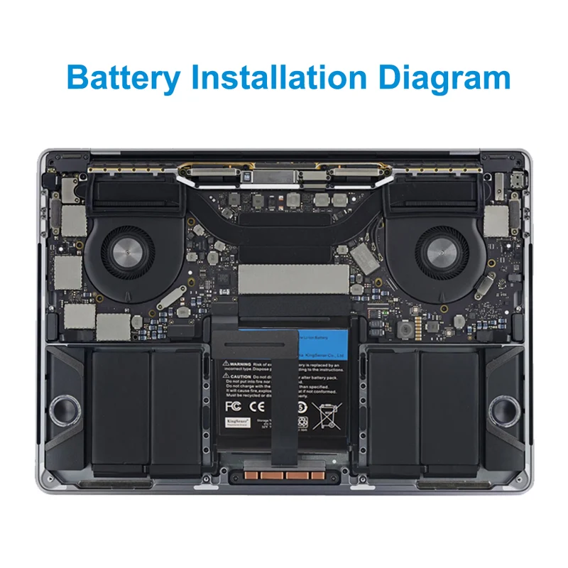 Apple MacBook Pro 13-inch MNQF2LL/A Battery Replacement-Compatible A1819