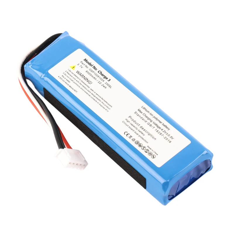 JBL Charge 3 Replacement Battery GSP1029102A 330SL - 6000mAh 3.7V Li-ion Extended Playtime