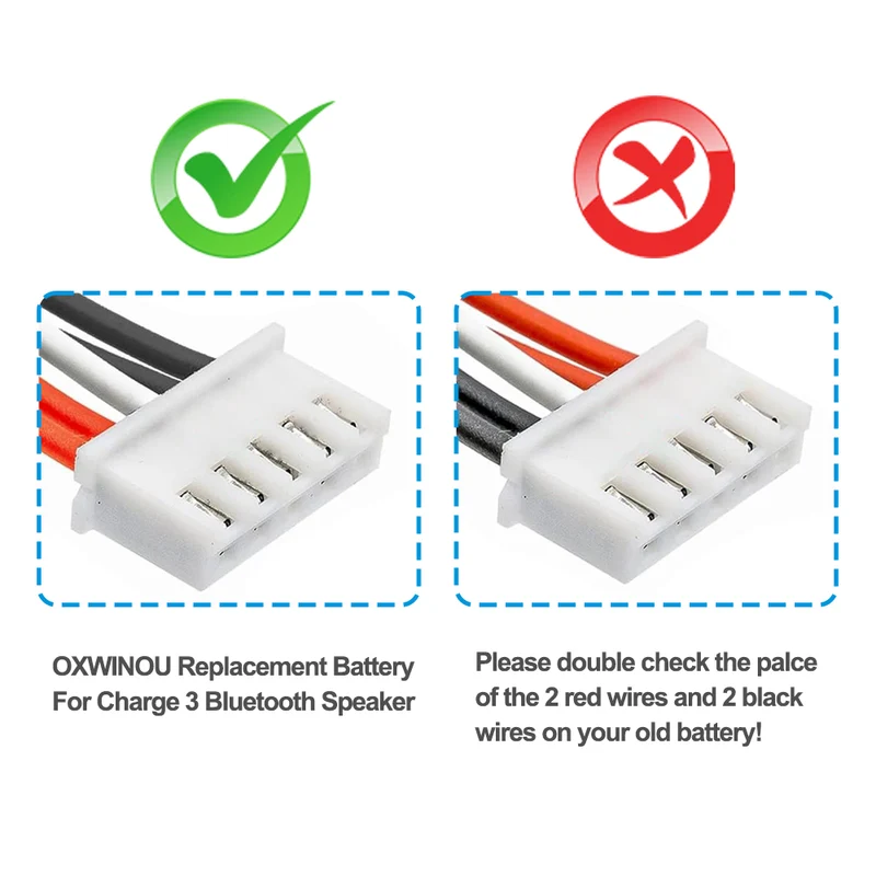 JBL Charge 3 Replacement Battery GSP1029102A 330SL - 6000mAh 3.7V Li-ion Extended Playtime