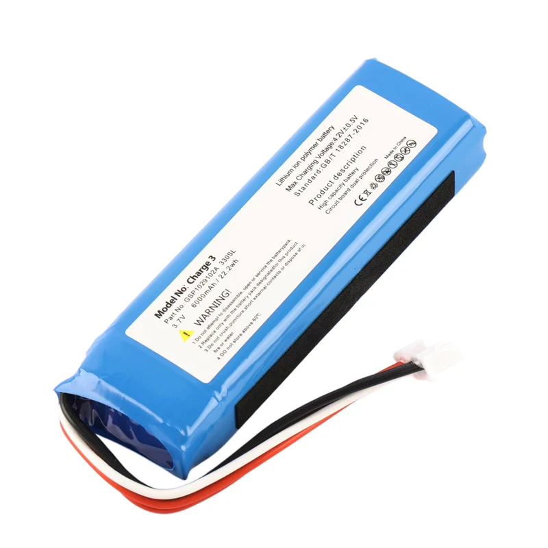 GSP1029102A Battery for JBL Charge 3 Bluetooth Speaker -6000mAh 3.7V Replacement