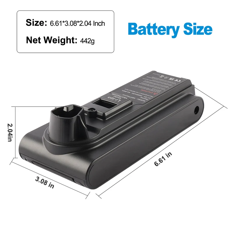 Shark UZ565H Cordless Vacuum Replacement Battery XBATR620SL 2350mAh 21.6V