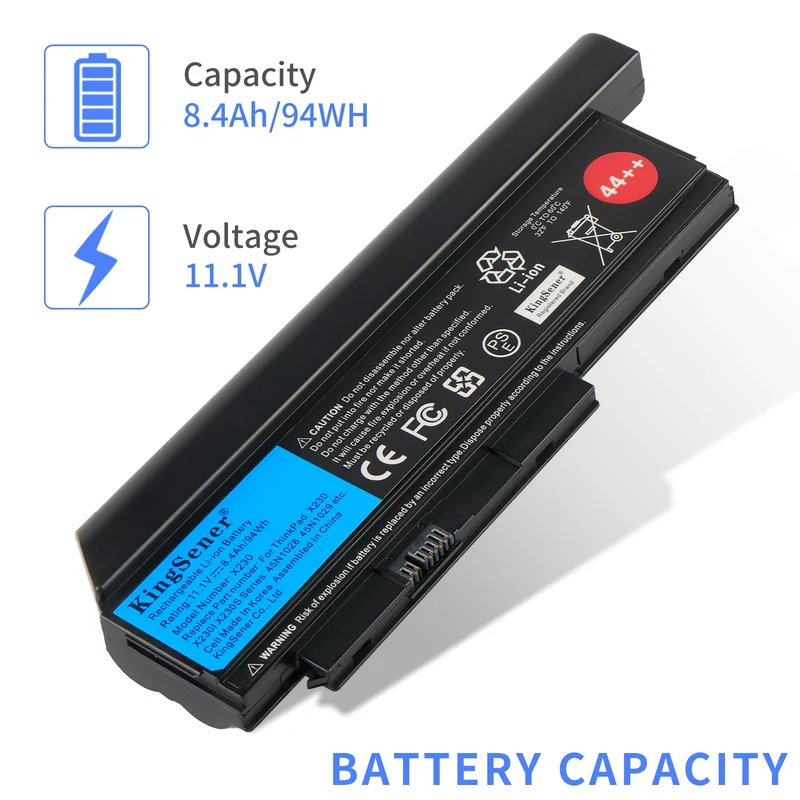 45N1020 X230 44++ Replacement Battery for Lenovo Thinkpad X230I X230S Series