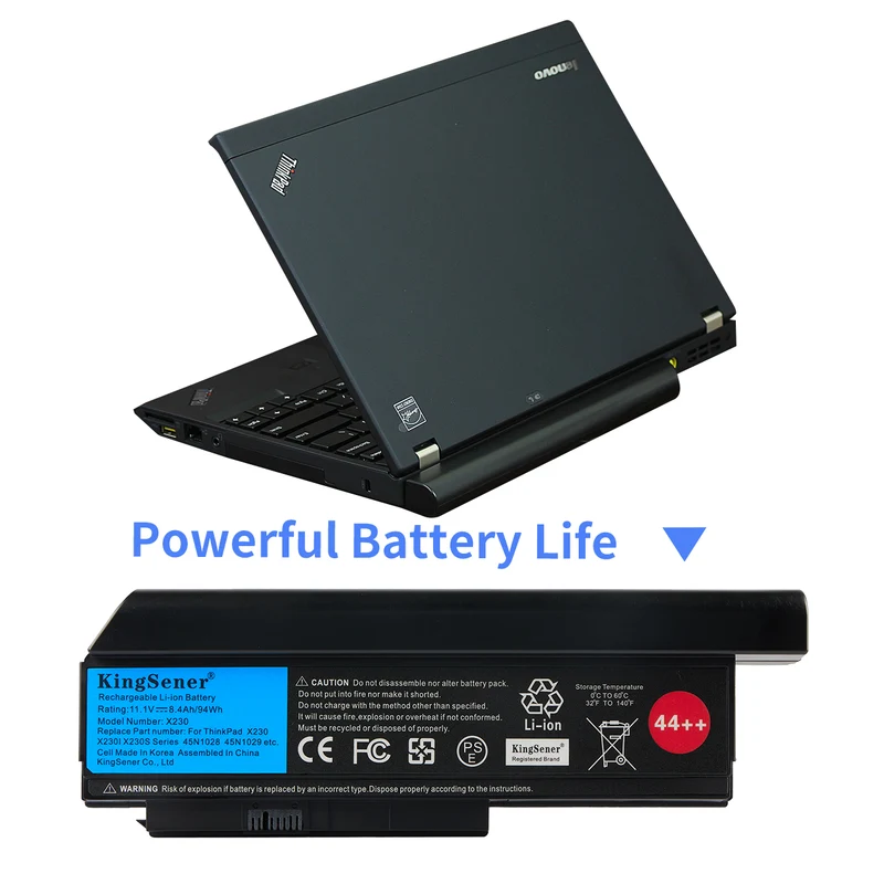 45N1020 X230 44++ Replacement Battery for Lenovo Thinkpad X230I X230S Series