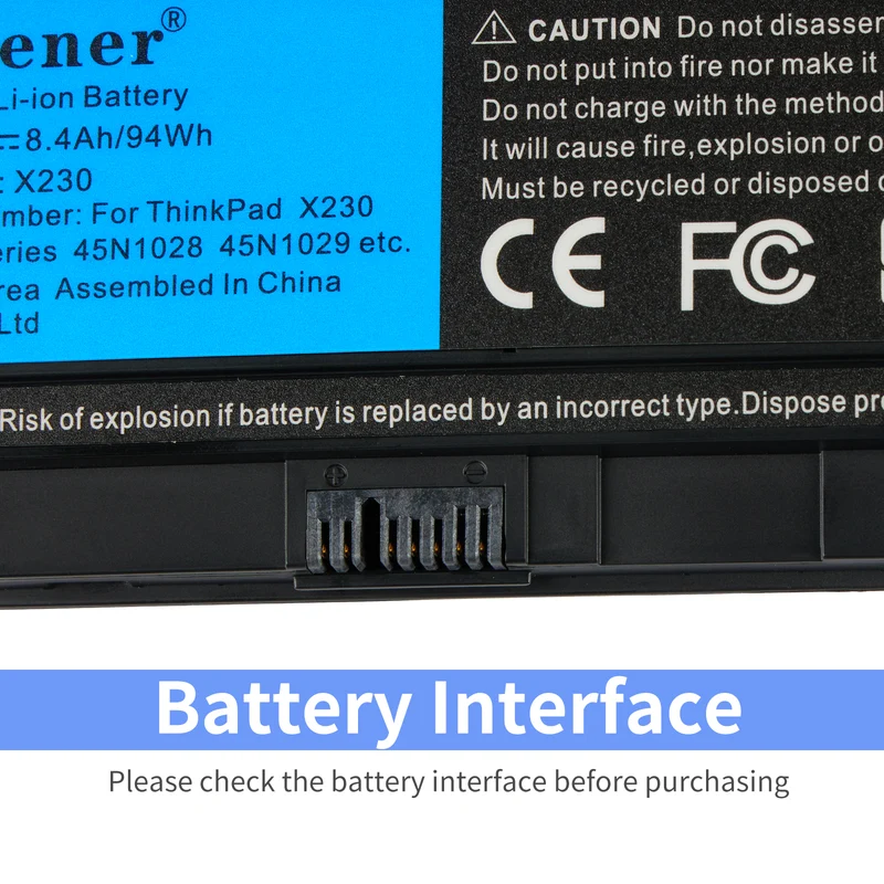 45N1020 X230 44++ Replacement Battery for Lenovo Thinkpad X230I X230S Series