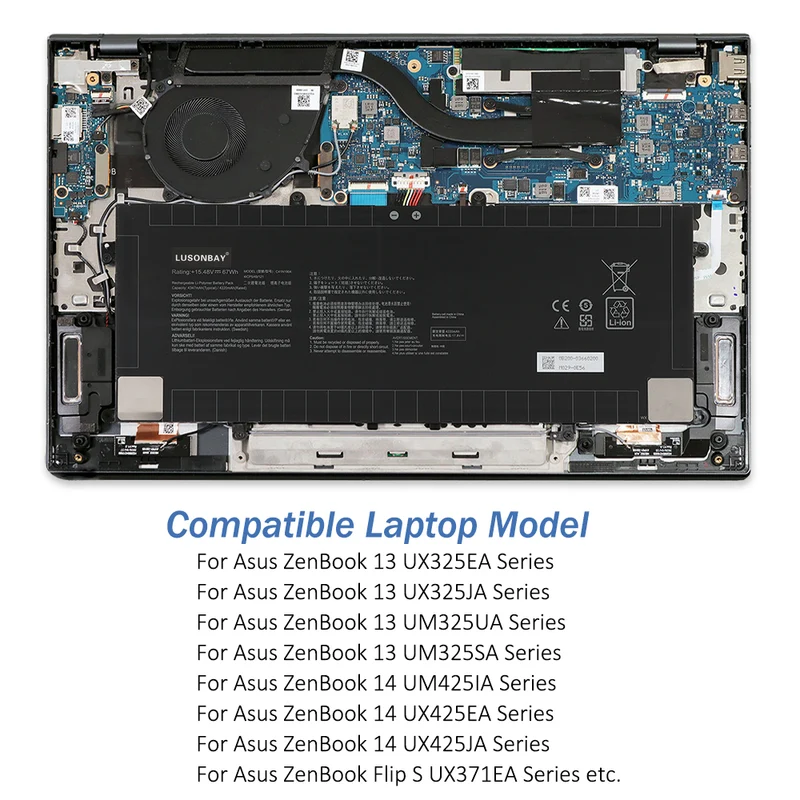 C41N1904 Replacement Battery For ASUS ZenBook 14 UX425UA UM425IA UX425EA | LUSONBAY UK Stock