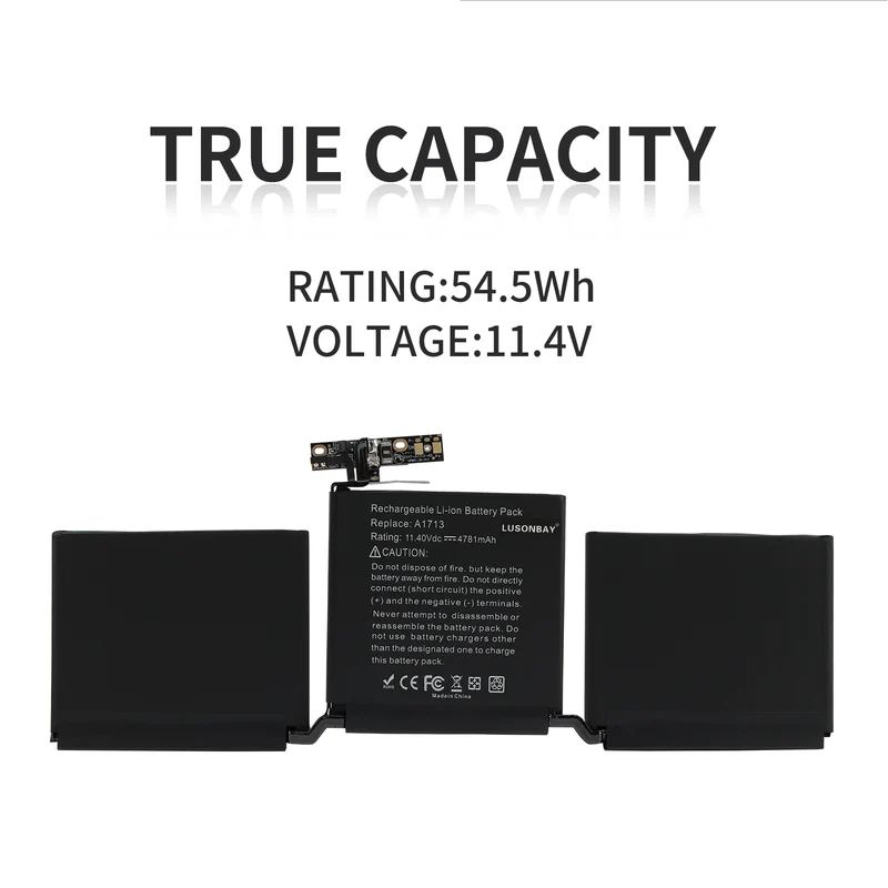 A1713 Battery For Apple MacBook Pro 13.3 inch Retina MLL42LL/A* | LUSONBAY UK Stock