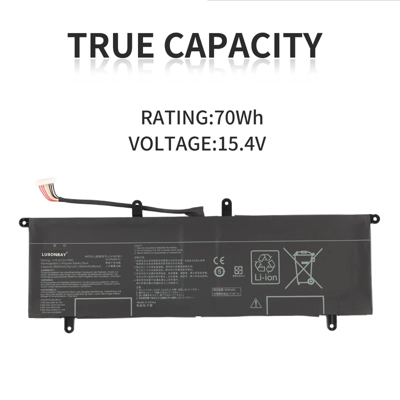 C41N1901 Laptop Battery For ASUS ZenBook Duo UX481F UX481FA UX481FAY UX481FL | LUSONBAY UK Stock