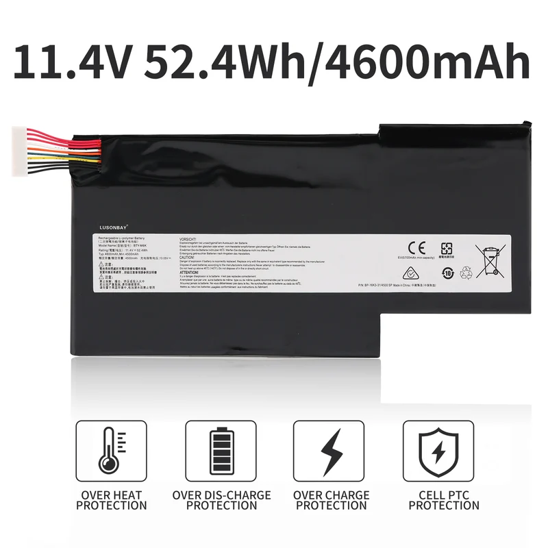 BTY-M6K Laptop Battery For MSI MS-17B4 MS-16K3 GS63VR 7RG Series | LUSONBAY UK Stock