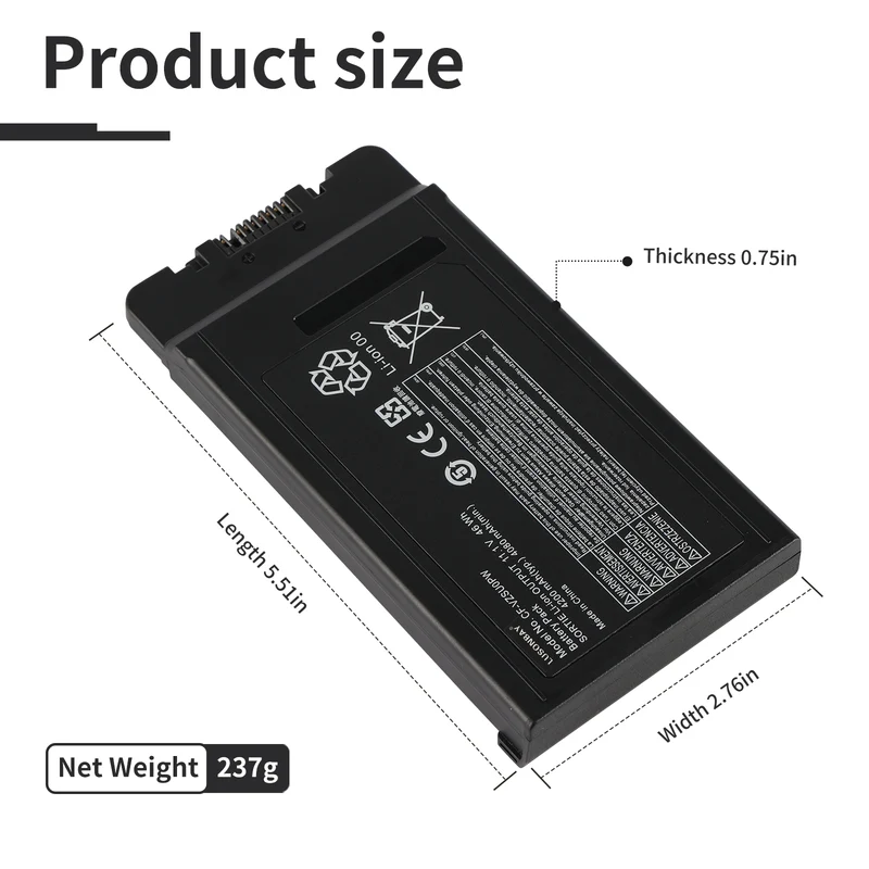 CF-VZSU0PW CF-VZSU0PR Battery For Panasonic Toughbook 54 PN 11.1V 46Wh | LUSONBAY UK Stock