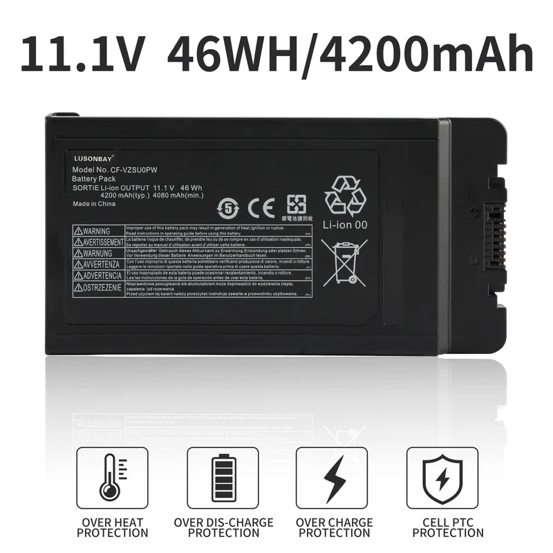 CF-VZSU0PW CF-VZSU0PR Battery For Panasonic Toughbook 54 PN 11.1V 46Wh | LUSONBAY UK Stock