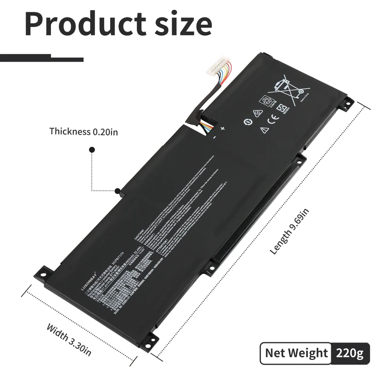 BTY-M491 Laptop Battery For MSI Modern 15 A10RB A10RB-041TW A10RB-033CN A10RB-034CN | LUSONBAY UK Stock