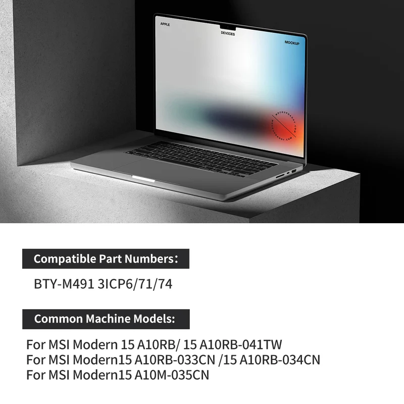 BTY-M491 Laptop Battery For MSI Modern 15 A10RB A10RB-041TW A10RB-033CN A10RB-034CN | LUSONBAY UK Stock
