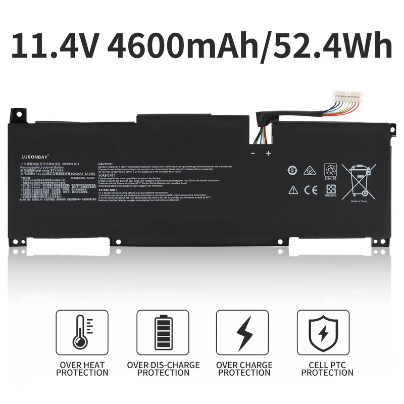 BTY-M491 Laptop Battery For MSI Modern 15 A10RB A10RB-041TW A10RB-033CN A10RB-034CN | LUSONBAY UK Stock