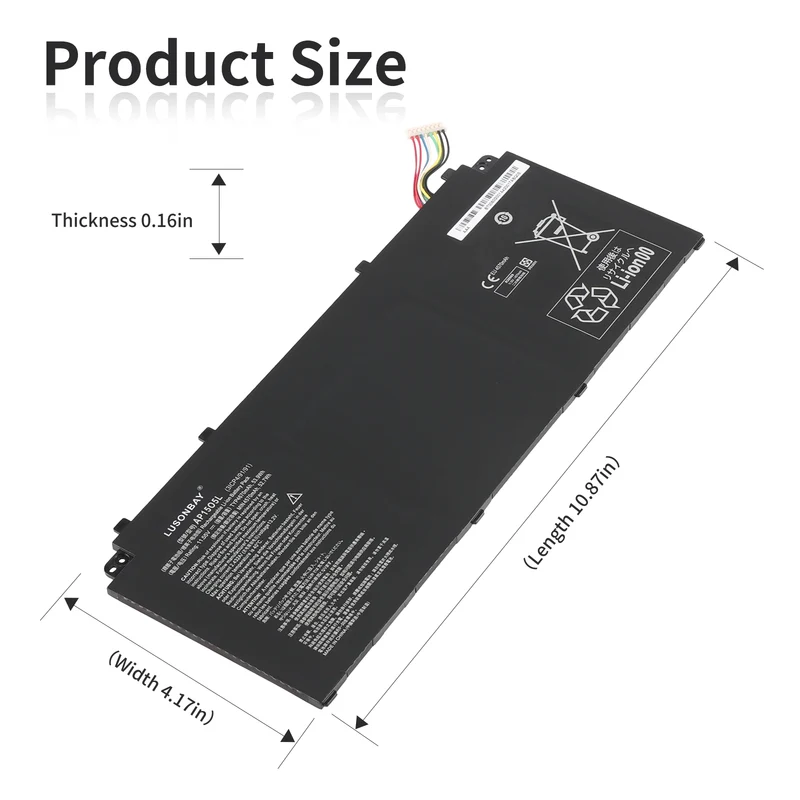 AP15O5L Laptop Battery For Acer Swift 5 SF515-51T Series 53.9WH 11.55V | LUSONBAY UK Stock