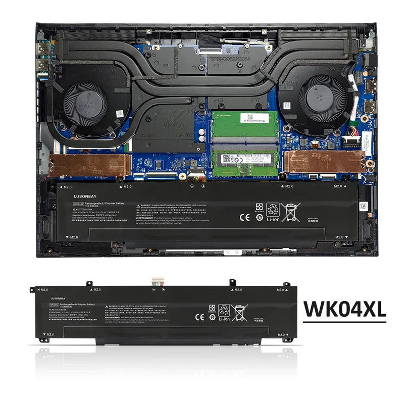 WK04XL Replacement Battery For HP OMEN 16-b 16-c Gaming Laptop HSTNN-IB9V | LUSONBAY UK Stock