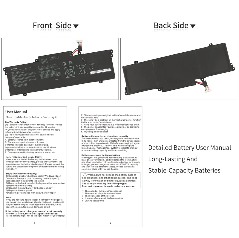 C31N1914 Laptop Battery for Asus ZenBook 13 UX425UG 14 UX435EA UX435EA-A5007T | LUSONBAY UK Stock