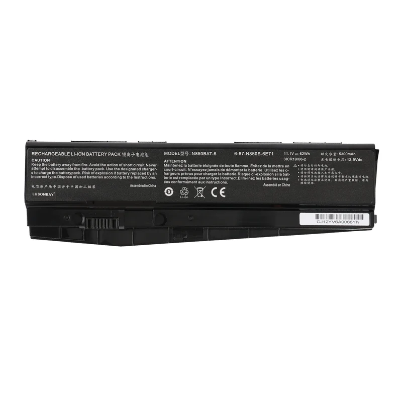 N850BAT-6 Laptop Battery For Clevo N850 N850HC N850HJ N870HC N870HJ1 | LUSONBAY UK Stock