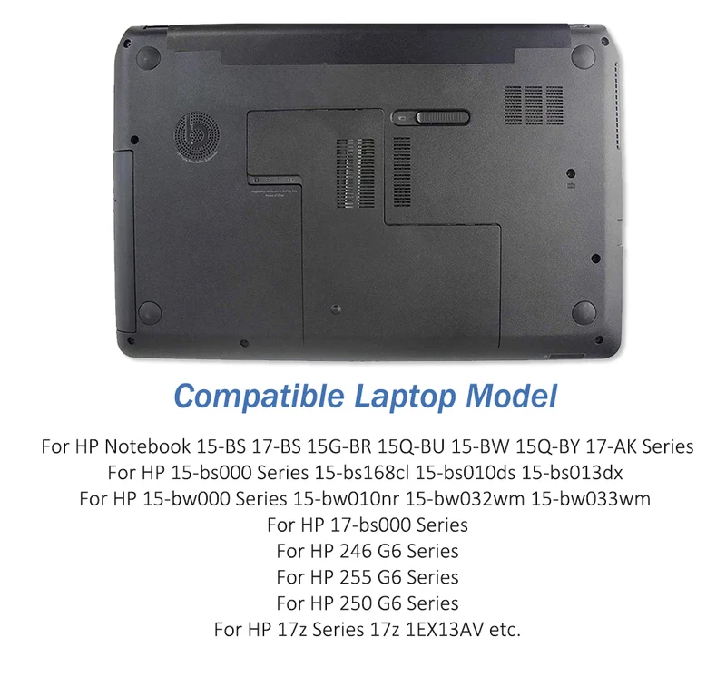 JC04 Replacement Battery For HP 15-BS 15-BW 17-BS Series HSTNN-PB6X | LUSONBAY UK Stock