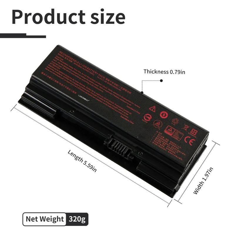 NH50BAT-4 Laptop Battery For Clevo NH70RHQ NH58RCQ machenike T58 Sager NP6875 NP7852 | LUSONBAY UK Stock