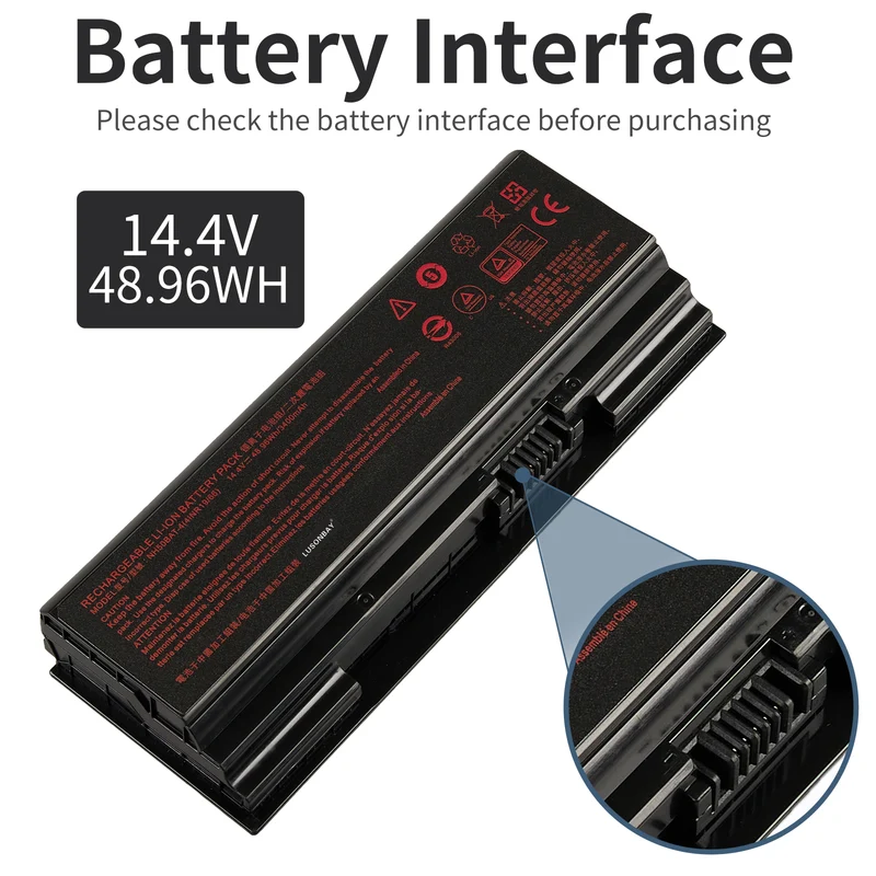 NH50BAT-4 Laptop Battery For Clevo NH70RHQ NH58RCQ machenike T58 Sager NP6875 NP7852 | LUSONBAY UK Stock