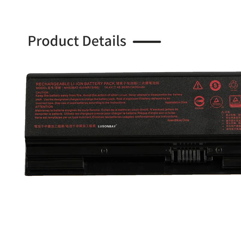 NH50BAT-4 Laptop Battery For Clevo NH70RHQ NH58RCQ machenike T58 Sager NP6875 NP7852 | LUSONBAY UK Stock