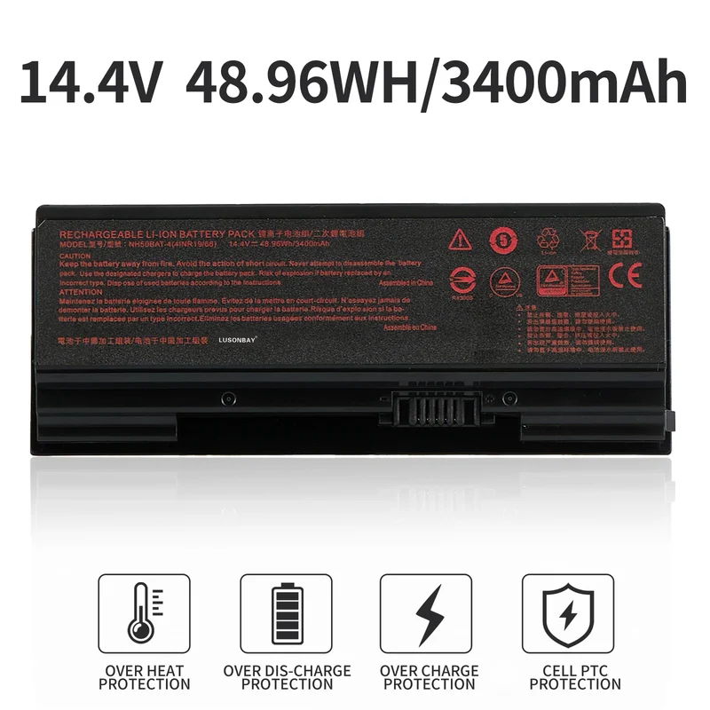 NH50BAT-4 Laptop Battery For Clevo NH70RHQ NH58RCQ machenike T58 Sager NP6875 NP7852 | LUSONBAY UK Stock