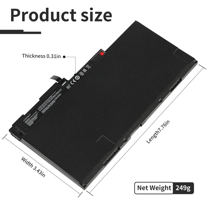 CM03XL Replacement Battery for HP EliteBook 840 845 850 740 745 750 G1 G2 (11.1V 50Wh) UK Stock