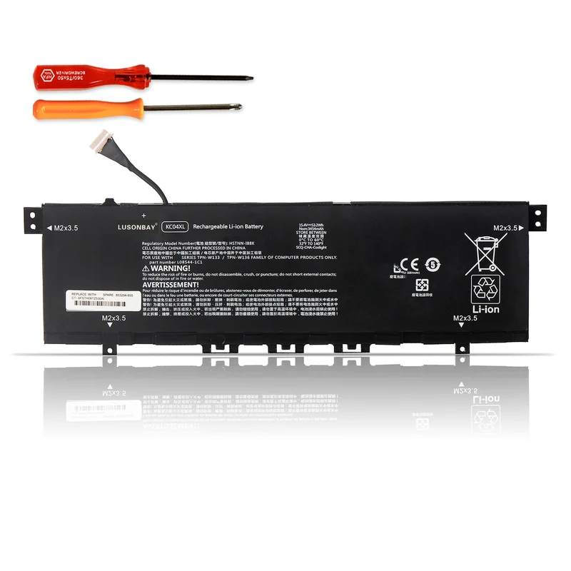 KC04XL Battery for HP Envy 13-AH 13-AG 13-AQ 13-AR Series — 15.4V 53.2Wh