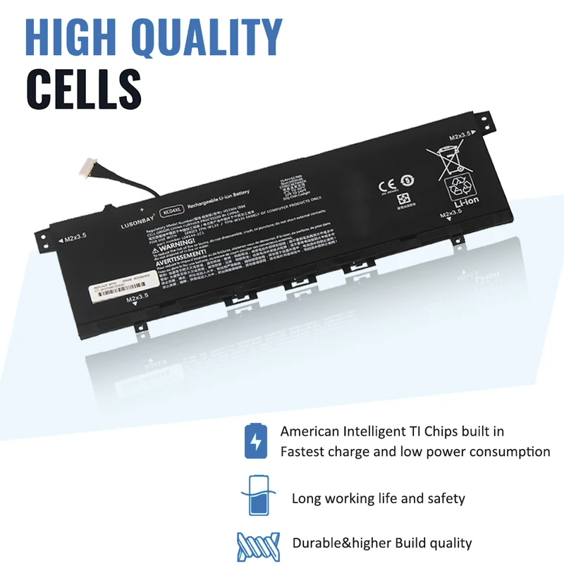 KC04XL Battery for HP Envy 13-AH 13-AG 13-AQ 13-AR Series — 15.4V 53.2Wh