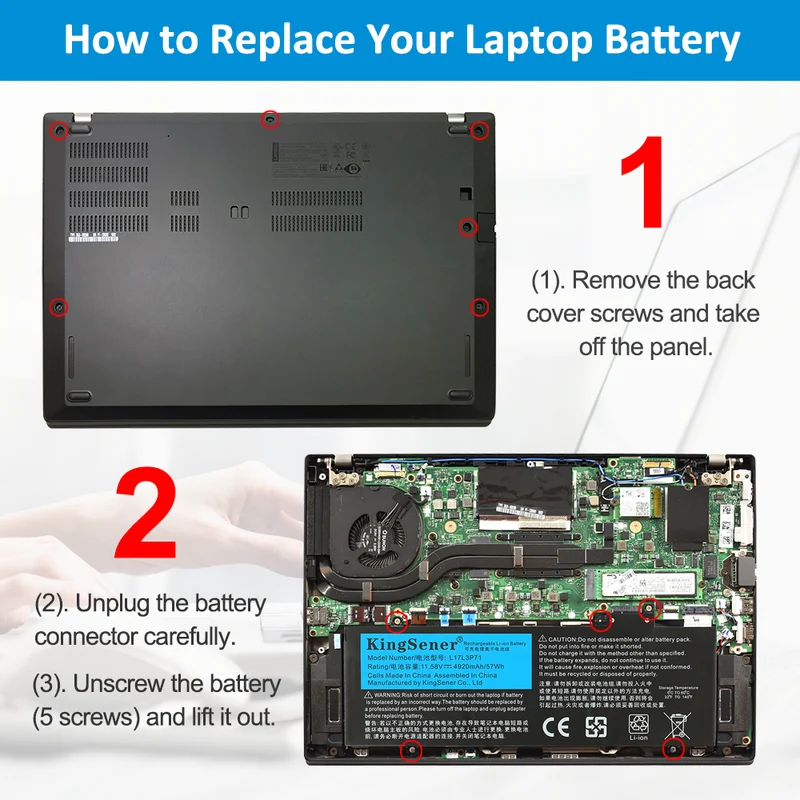 SB10K97622 Replacement Battery For Lenovo ThinkPad T480S