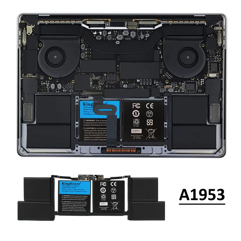 MacBook Pro15.3-inch(A1990) 2019 Battery Replacement-Compatible A1953