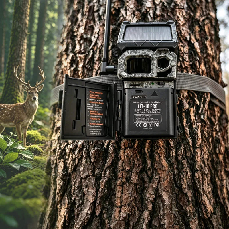 2 PCS LIT-10 Pro Wildlife Trail Camera Battery For LM2 LINK-MICRO - Long Life 10500mAh