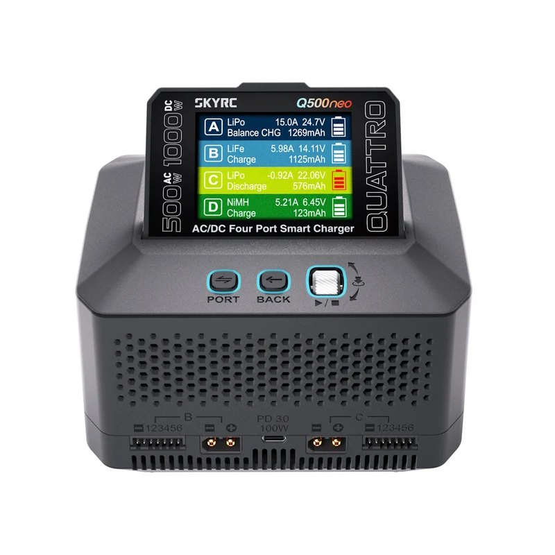 SkyRc Chargeur Q500 Neo Quattro 500W AC/DC SK100232-01