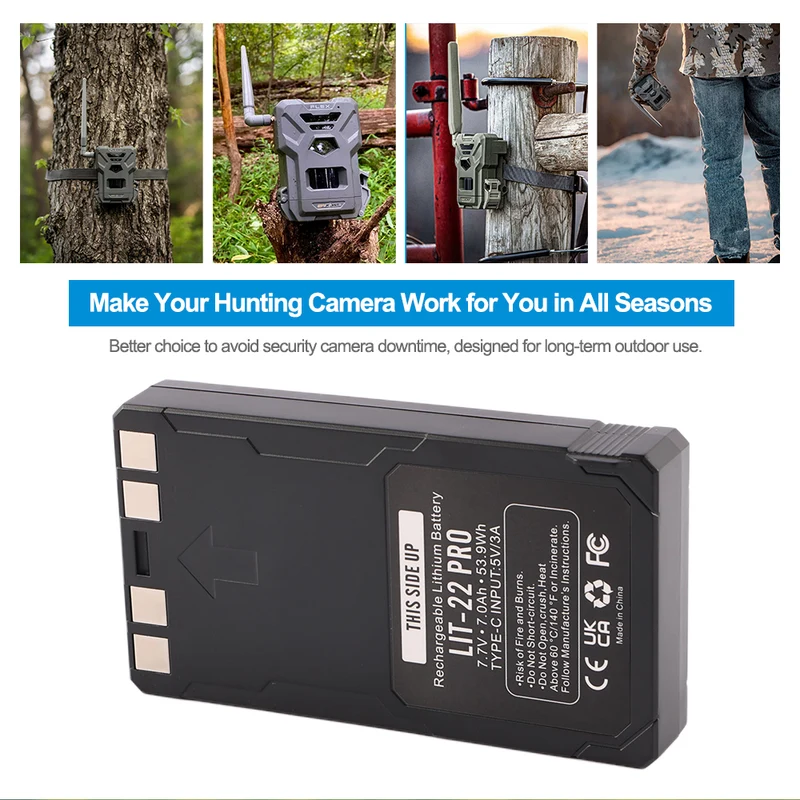 LIT-22Pro Replacement Trail Camera Battery For SPYPOINTFlex-M Flex | EU Stock