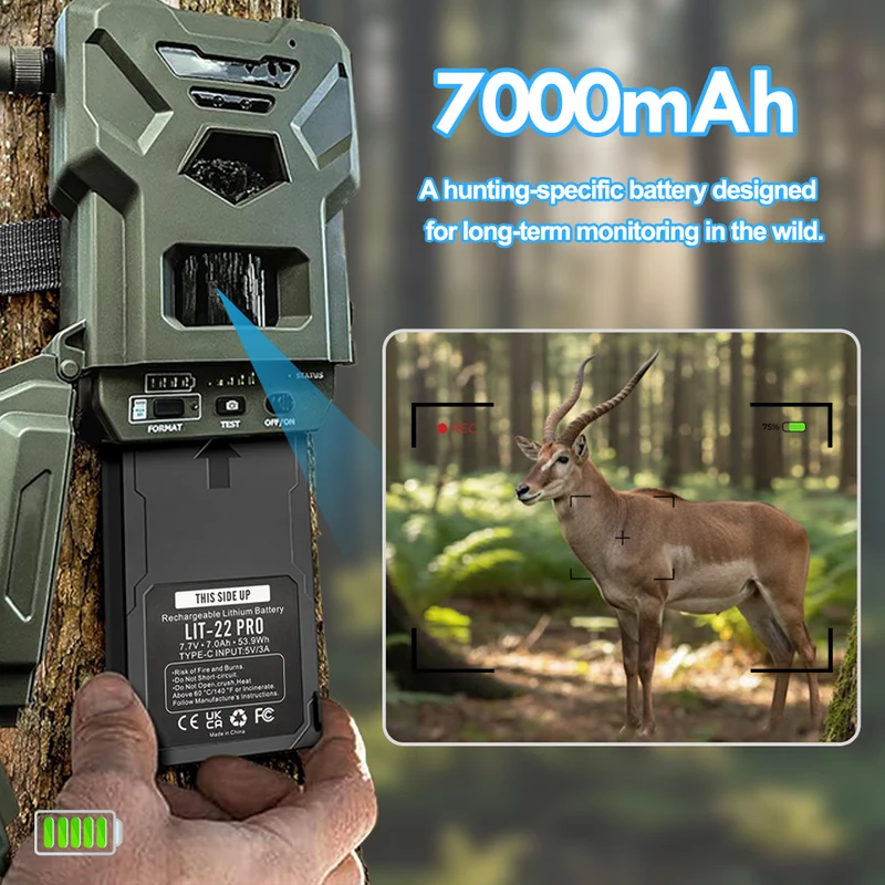 LIT-22Pro Replacement Trail Camera Battery For SPYPOINTFlex-M Flex | EU Stock