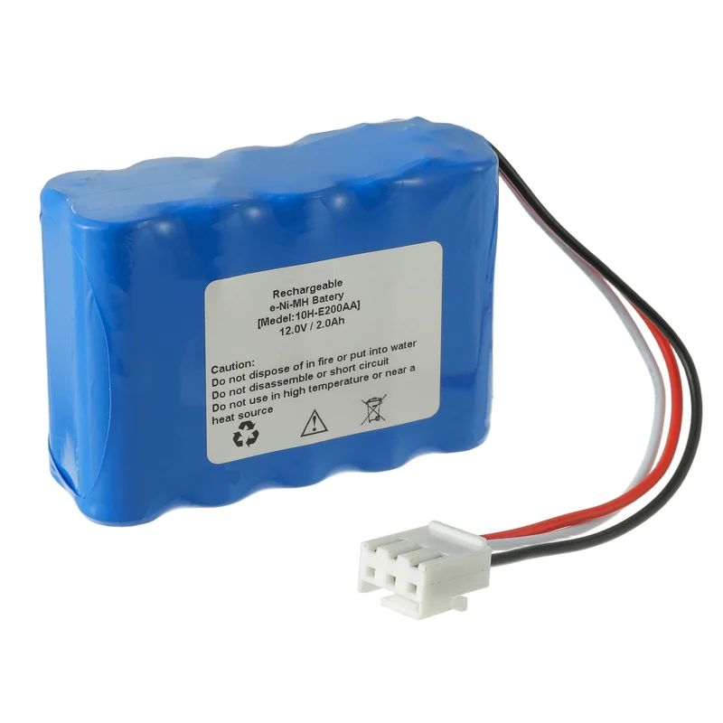 10H-E200AA Battery 12V 2000mAh Ni-MH for BEXEL MSC-V110 ECG Patient Monitor Replacement