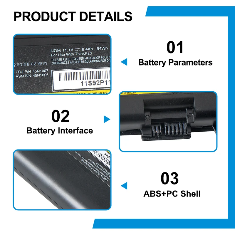 45N1104 Laptop Battery For Lenovo ThinkPad T430 T430i Series