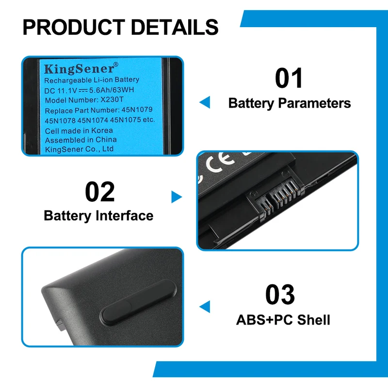 Lenovo ThinkPad X220T Series Laptop Battery Replacement-Compatible X230T