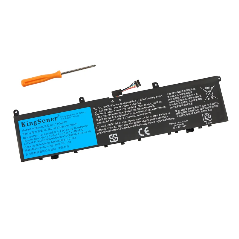 Lenovo ThinkPad X1 Extreme Gen 2 Laptop Battery Replacement-Compatible L17C4P72