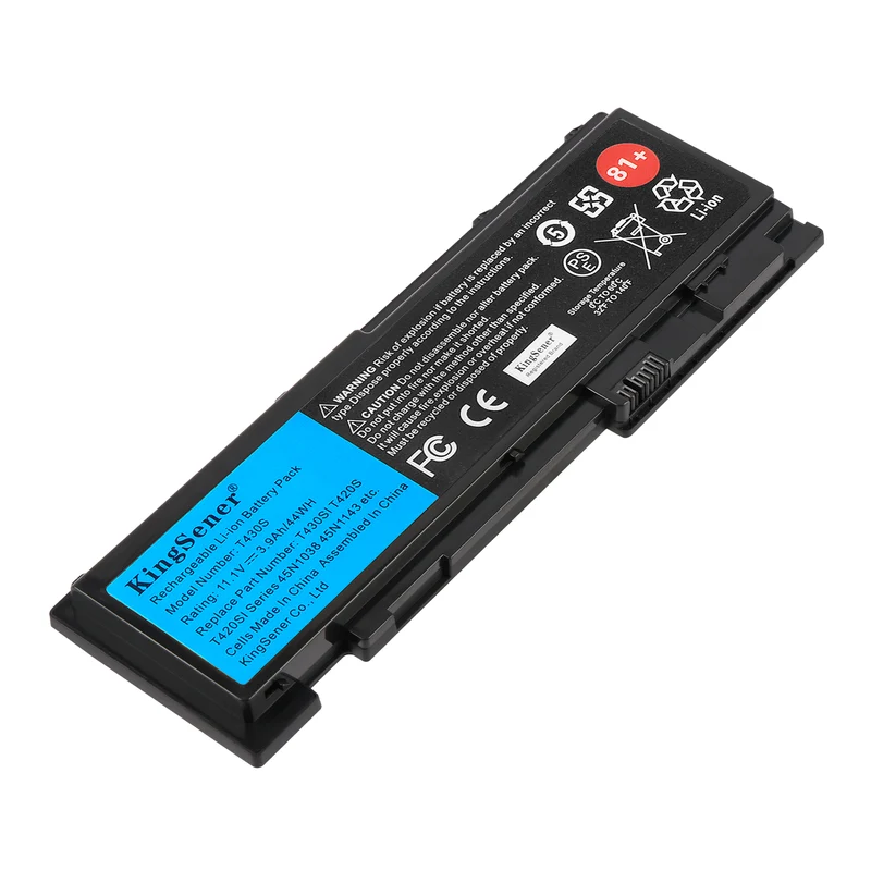 T430S 45N1039 Battery for Lenovo ThinkPad T430S T430Si T420S T420Si — 11.1V 44Wh