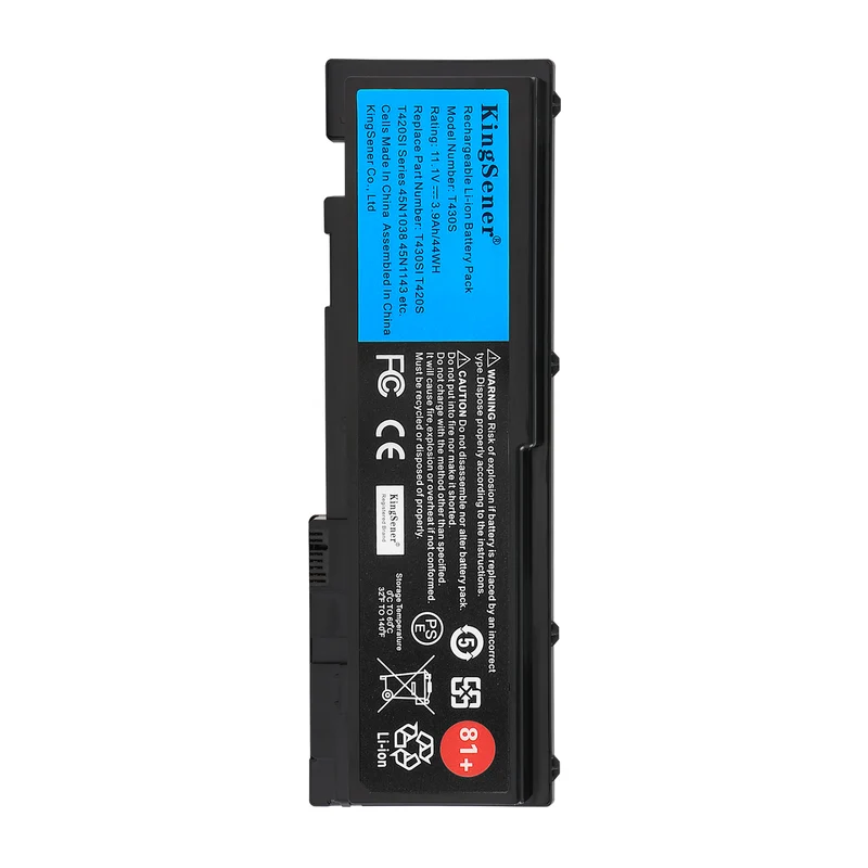 T430S 45N1039 Battery for Lenovo ThinkPad T430S T430Si T420S T420Si — 11.1V 44Wh