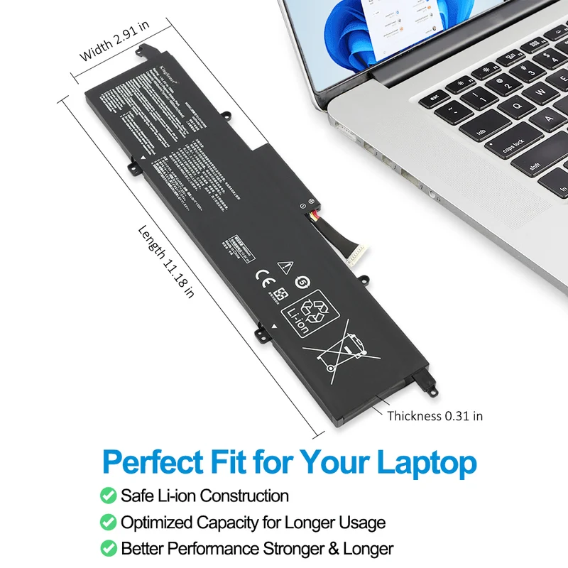 Asus ROG Zephyrus G14 GA401II-R55TA8G Laptop Battery Replacement-Compatible C41N1908