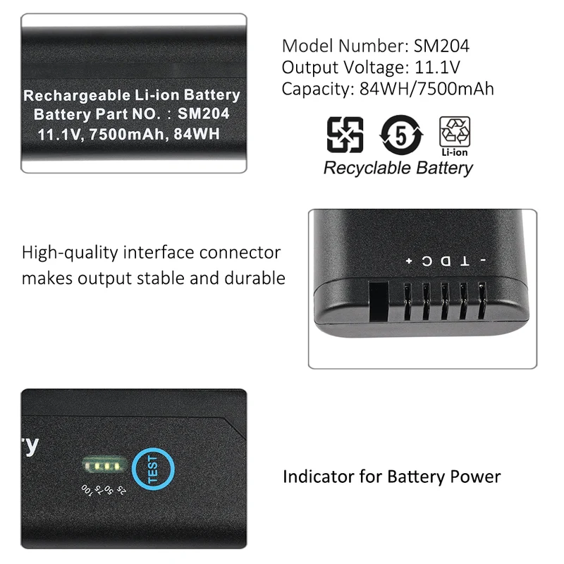 Anritsu MS2721A OTDR Battery Replacement-Compatible SM204