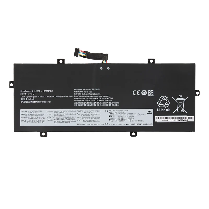 L19C4PD8 Laptop Battery For Lenovo Yoga Duet 7-13IML05 2-in-1 Series