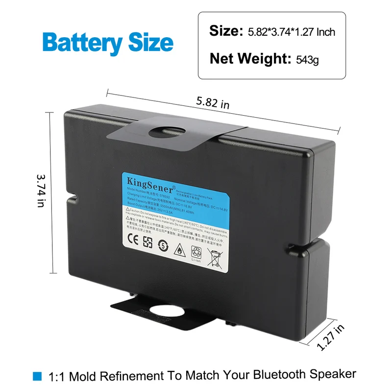 Bose S1 Pro Speaker System Battery Replacement-Compatible 078592