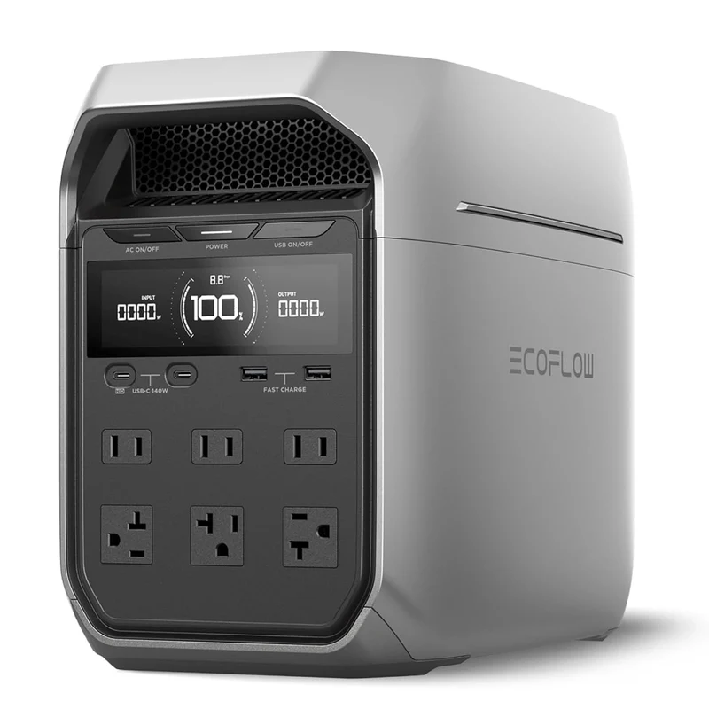 EcoFlow DELTA 3 Plus Portable Power Station 1024Wh, 1800W AC Output, LFP 4000 Cycles, X-Stream 56-Min Fast Charge