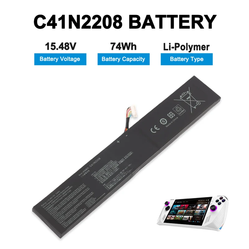 C41N2208 Replacement Battery For ASUS ROG Ally NR2301L Gaming Handheld (2023)
